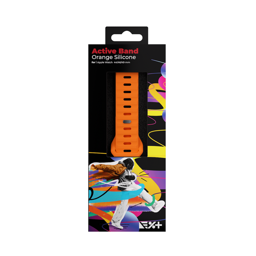 NEXT ONE SILICONE ACTIVE BAND FOR APPLE WATCH 44/46/49MM | ORANGE