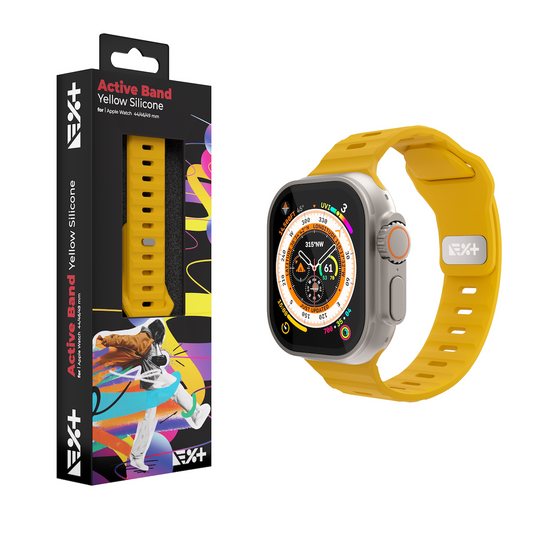 NEXT ONE SILICONE ACTIVE BAND FOR APPLE WATCH 44/46/49MM | YELLOW