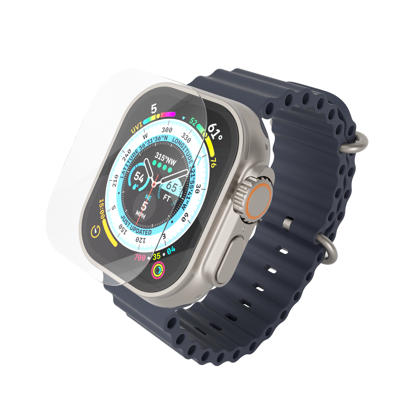 NEXT ONE TEMPERED GLASS SCREEN PROTECTOR FOR APPLE WATCH ULTRA | CLEAR