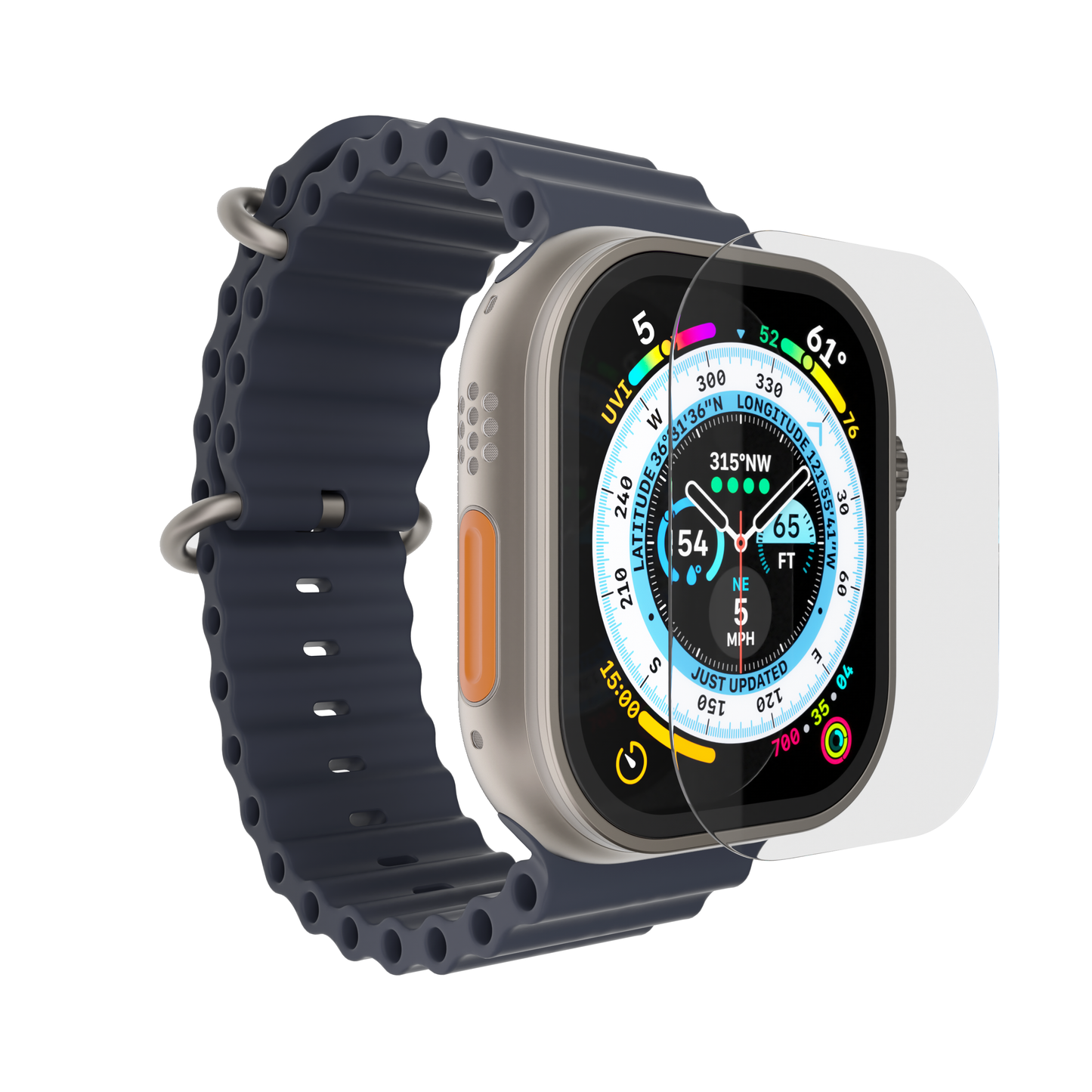 NEXT ONE TEMPERED GLASS SCREEN PROTECTOR FOR APPLE WATCH ULTRA | CLEAR