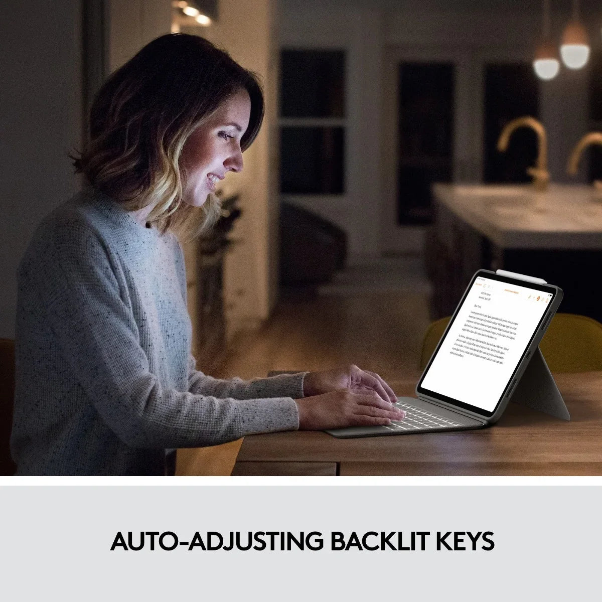 Logitech Combo Touch for iPad Pro 11-inch (1st, 2nd, 3rd and 4th gen) - Sand - UK