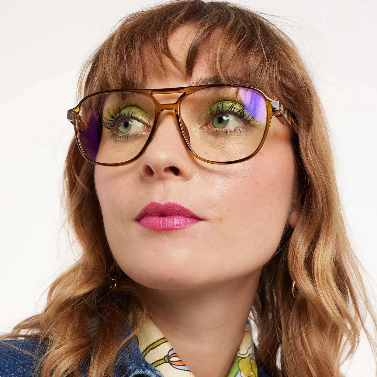 BARNER GLASSES -Brad Ecru Olive Glossy