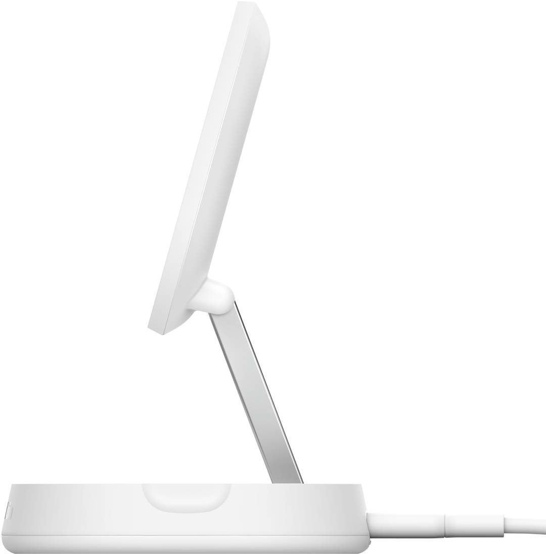 Belkin BOOSTCHARGE PRO Convertible Qi2 15w Magnetic Charging Stand, w/PSU - White