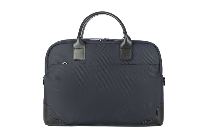 Geanta Tucano cu elemente de piele, 16", Bleumarin/Negru