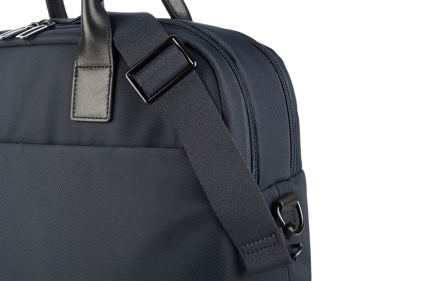 Geanta Tucano cu elemente de piele, 16", Bleumarin/Negru