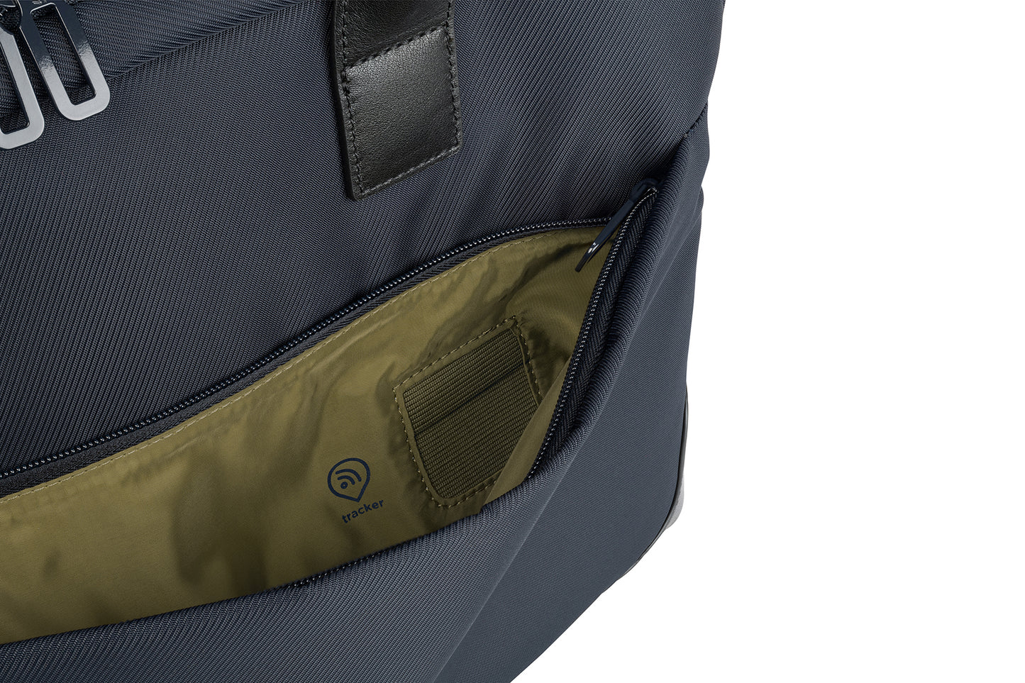Geanta Tucano cu elemente de piele, 16", Bleumarin/Negru