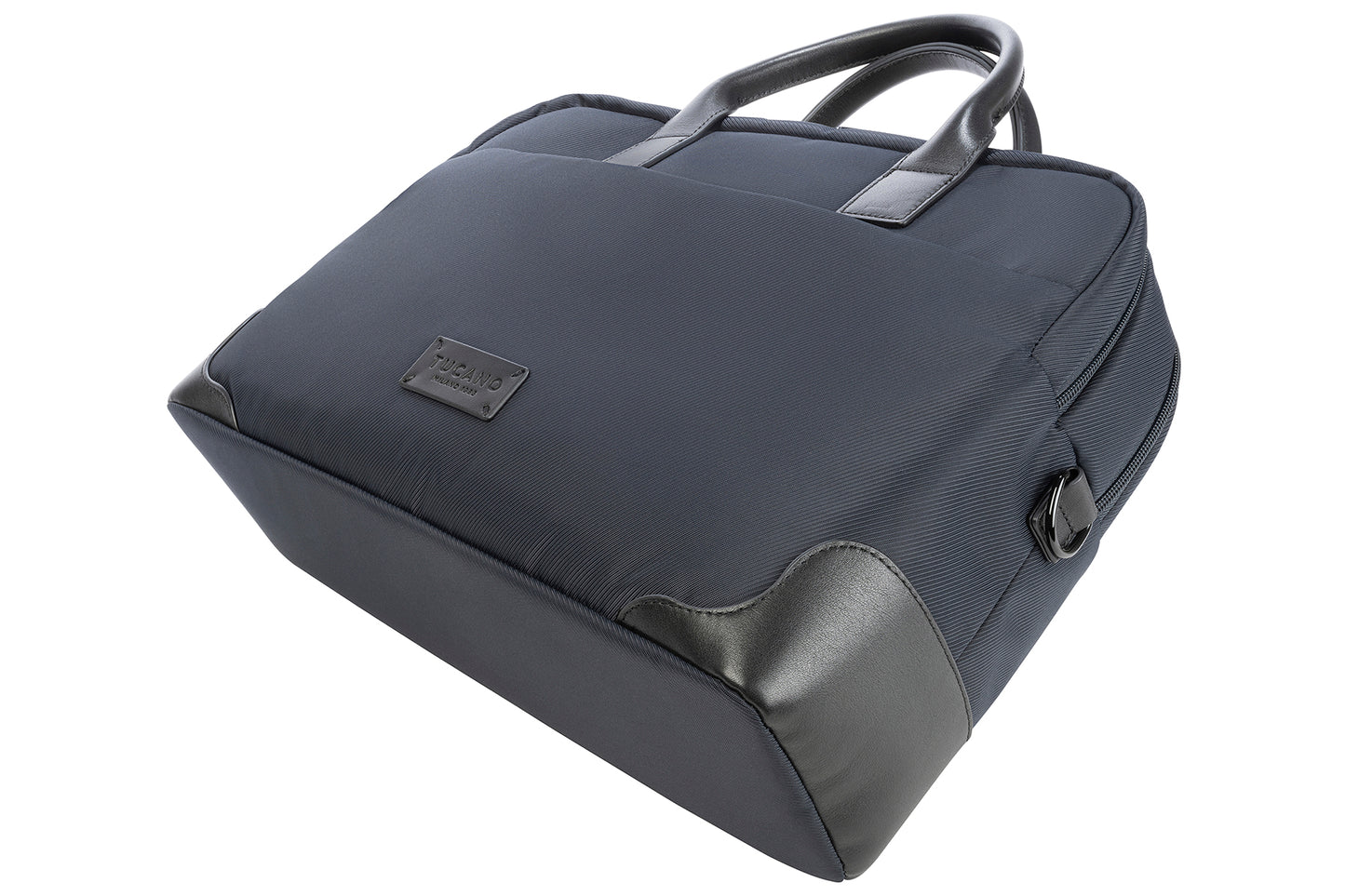 Geanta Tucano cu elemente de piele, 16", Bleumarin/Negru