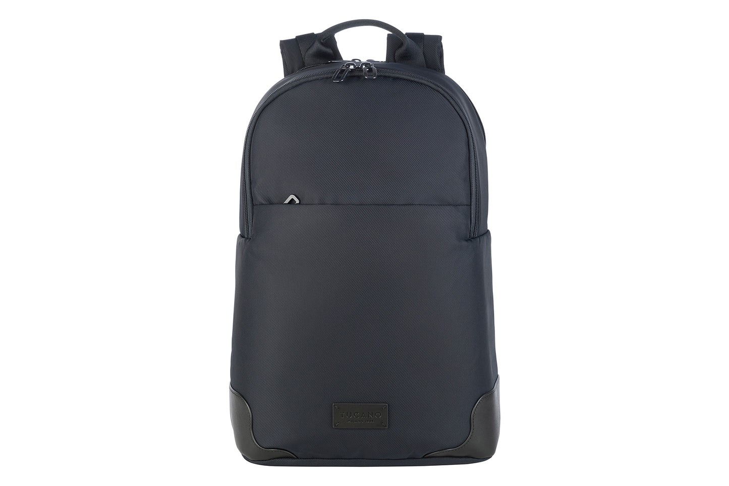 Rucsac Tucano cu elemente de piele, 16", Bleumarin/Negru
