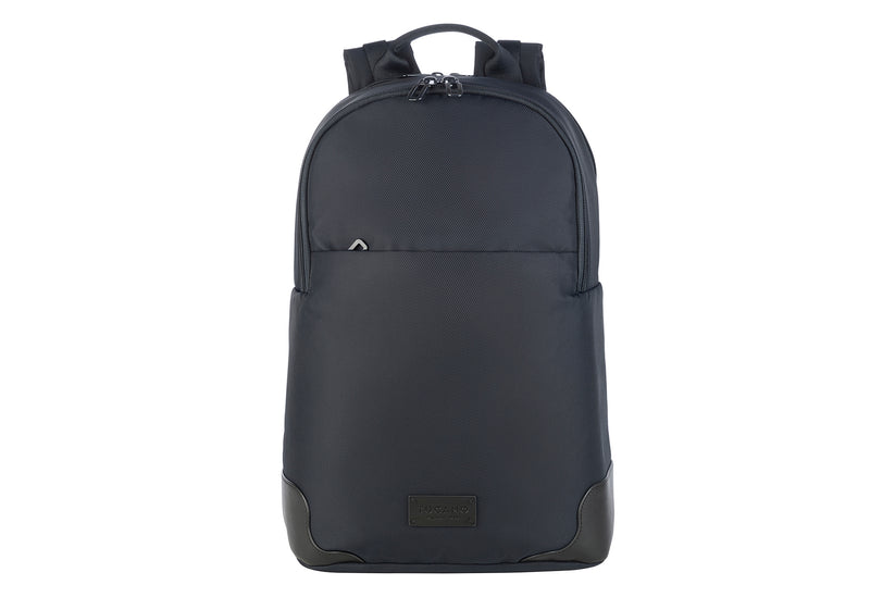 Rucsac Tucano cu elemente de piele, 16", Bleumarin/Negru