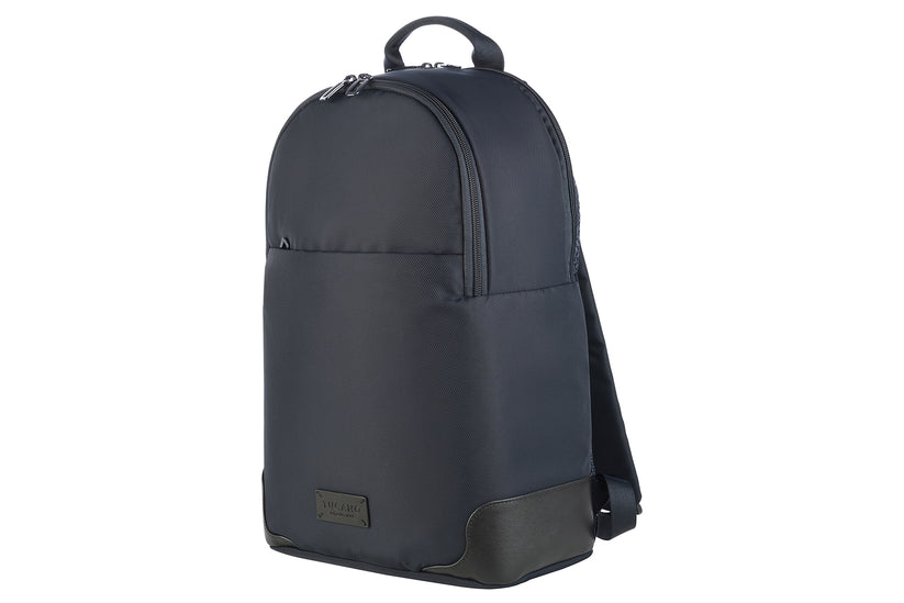 Rucsac Tucano cu elemente de piele, 16", Bleumarin/Negru