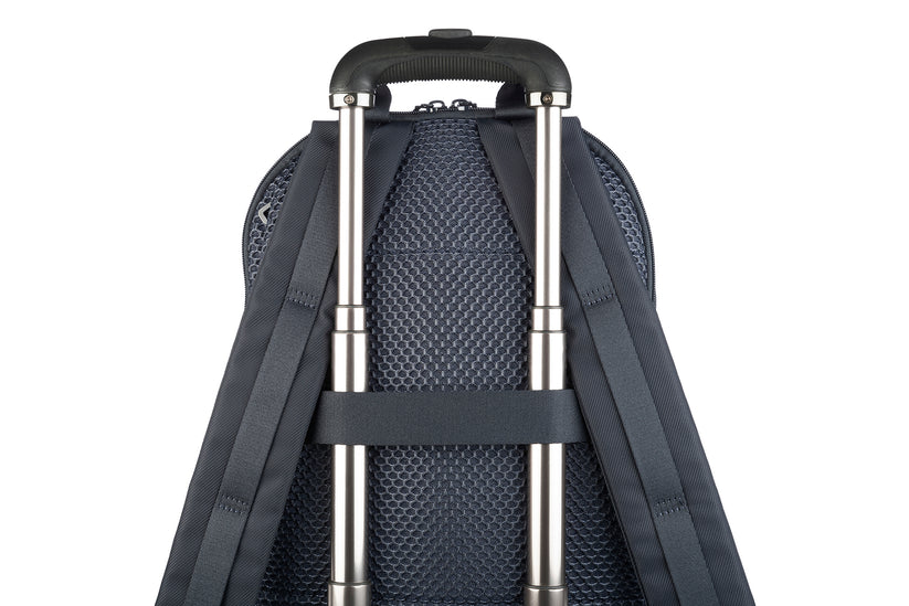 Rucsac Tucano cu elemente de piele, 16", Bleumarin/Negru