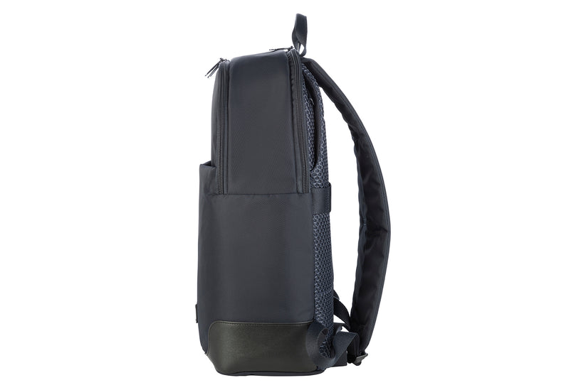 Rucsac Tucano cu elemente de piele, 16", Bleumarin/Negru