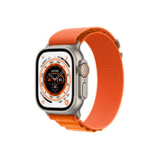 Apple Watch Ultra 49 mm / GPS + Cellular / Titanium Case / Orange Alpine Loop / Small