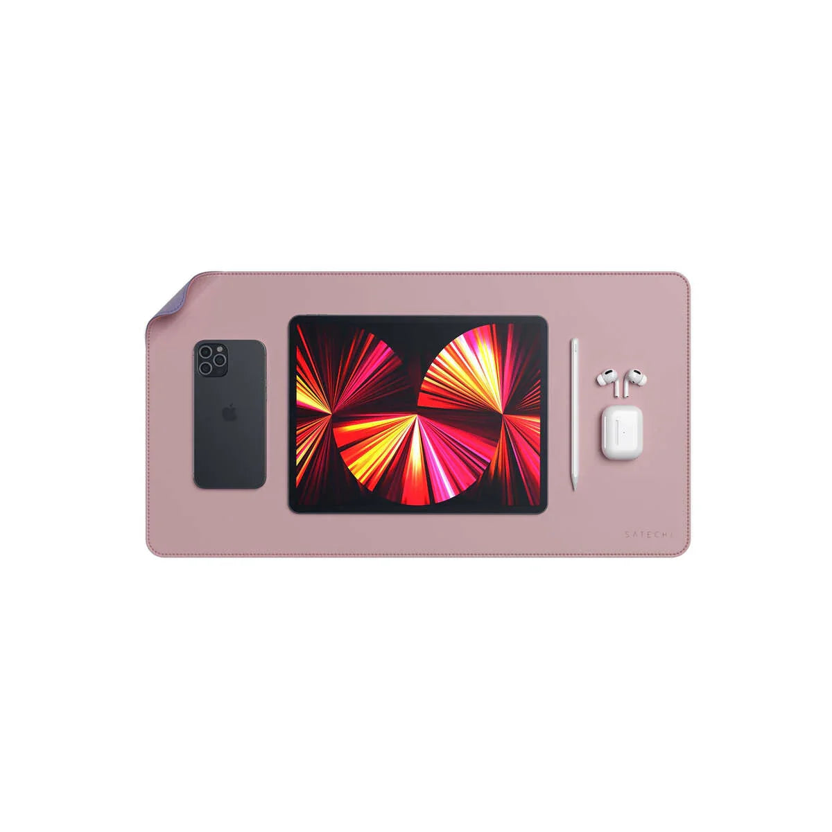 Satechi diual sided Eco-leather Deskmate - Pink/Purple
