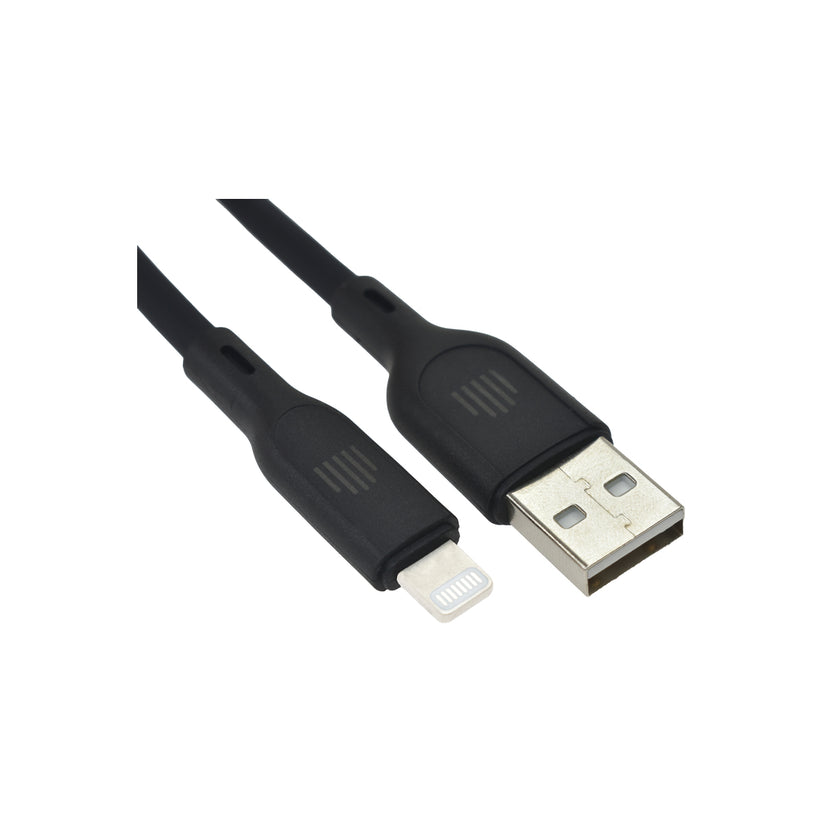 Dviced Cable USB-A to Lightning silicone 1,25m - Black