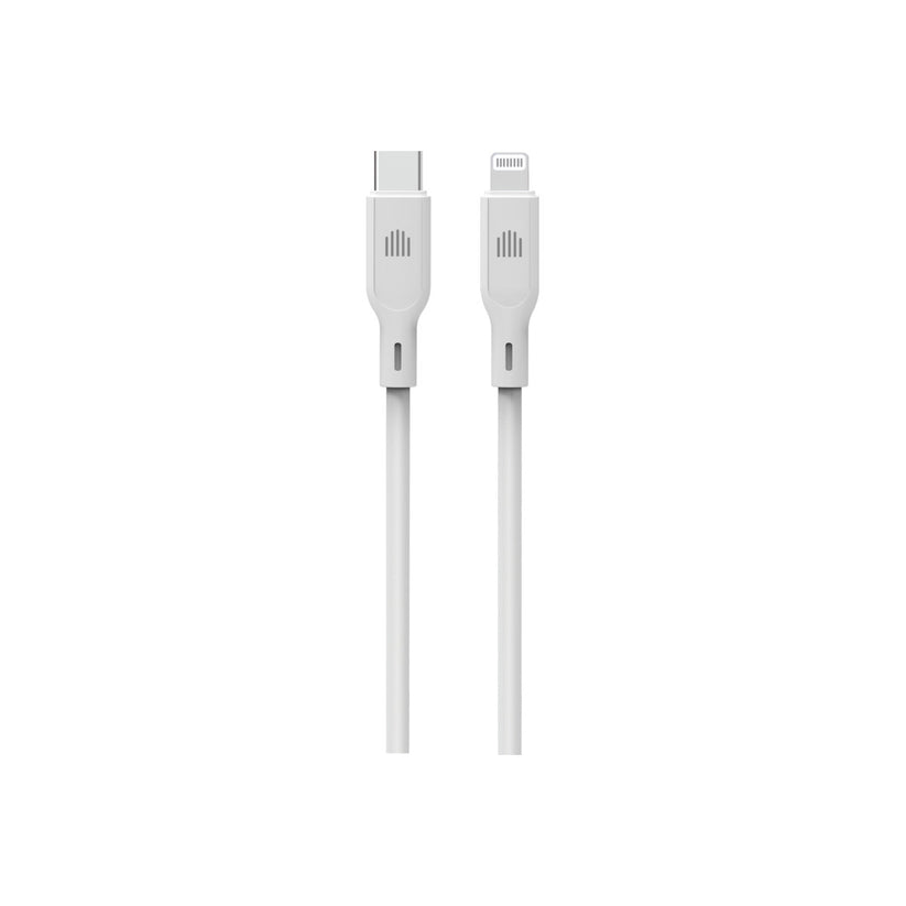 Dviced Cable USB-C to Lightning silicone 1,25m - White
