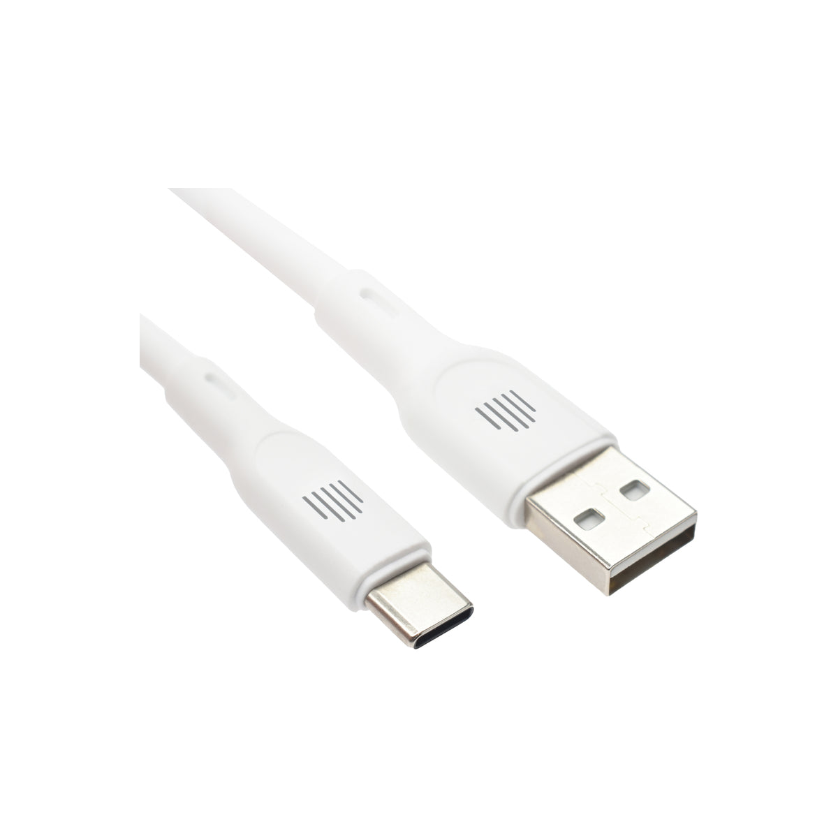 Dviced Cable USB-A to USB-C silicone 1,25m - White