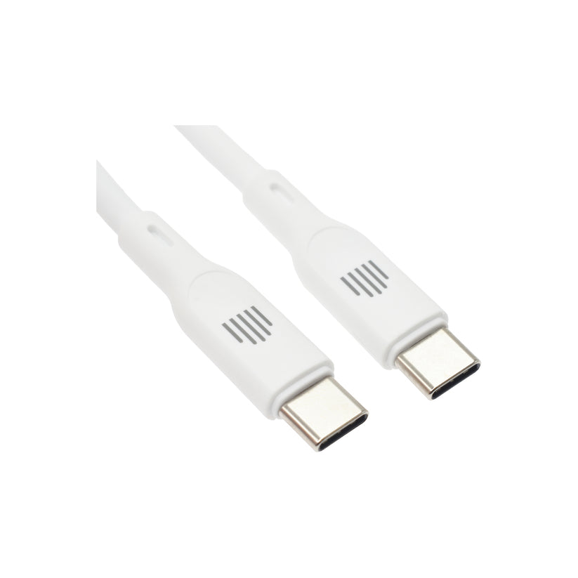 Dviced Cable USB-C to USB-C silicone 1,25m - White