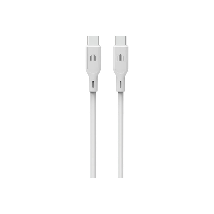 Dviced Cable USB-C to USB-C silicone 1,25m - White