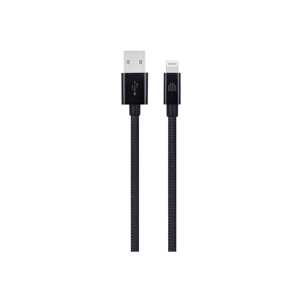 Dviced Cable USB-A to Lightning Nylon Textile 0,25m - Black