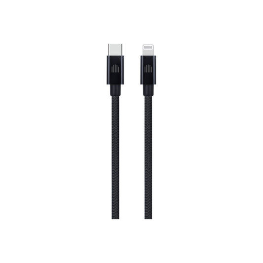 Dviced Cable USB-C to Lightning Nylon Textile 0,25m - Black