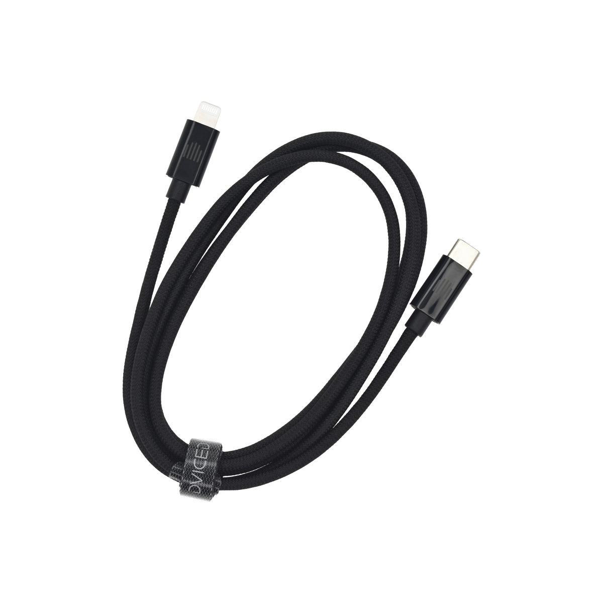 Dviced Cable USB-C to Lightning Nylon Textile 1,25m - Black