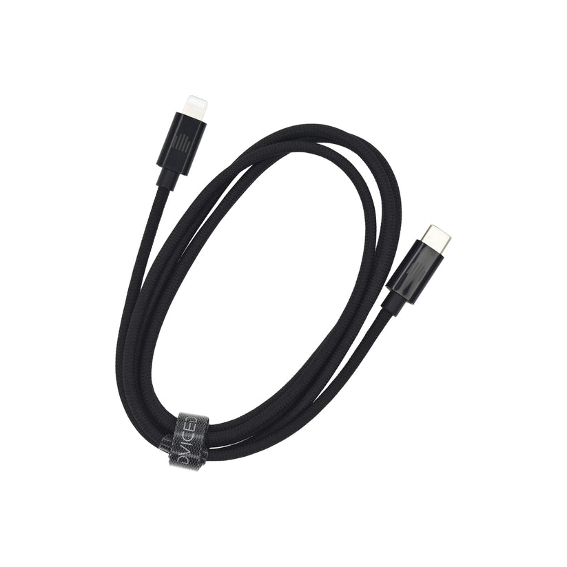 Dviced Cable USB-C to Lightning Nylon Textile 1,25m - Black