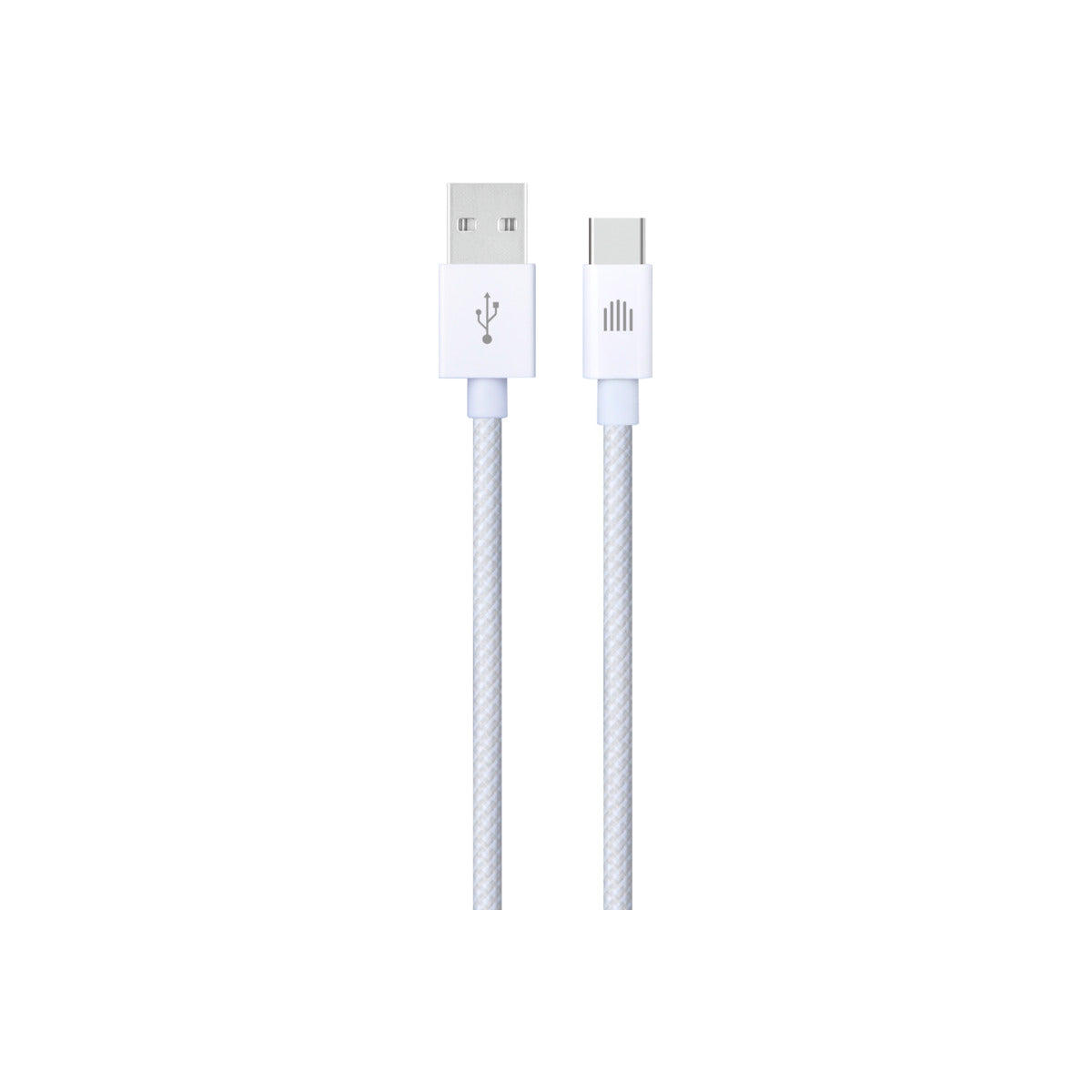 Dviced Cable USB-A to USB-C Nylon Textile 1,25m - White