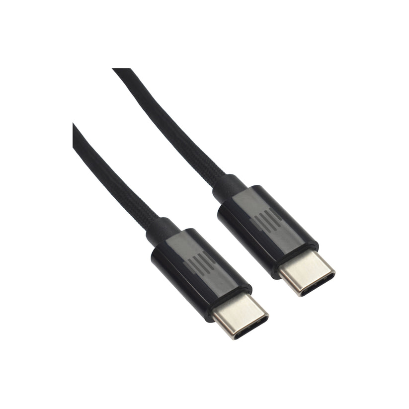 Dviced Cable USB-C to USB-C Nylon Textile 0,25m - Black