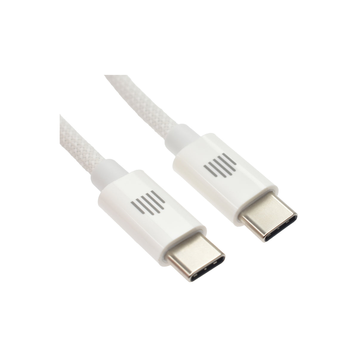 Dviced Cable USB-C to USB-C Nylon Textile 1,25m - White
