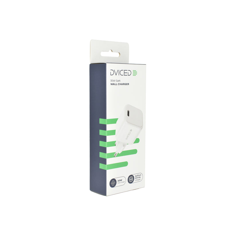 Dviced Wall charger 30W GaN USB-C EU - White