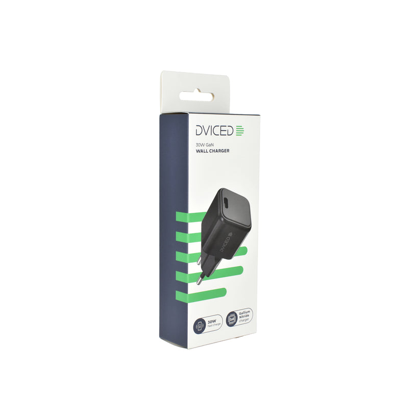 Dviced Wall charger 30W GaN USB-C EU - Black