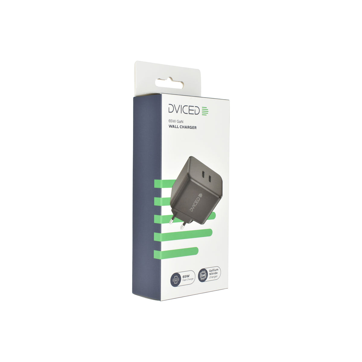 Dviced Wall charger 65W GaN 2 USB-C EU - Black