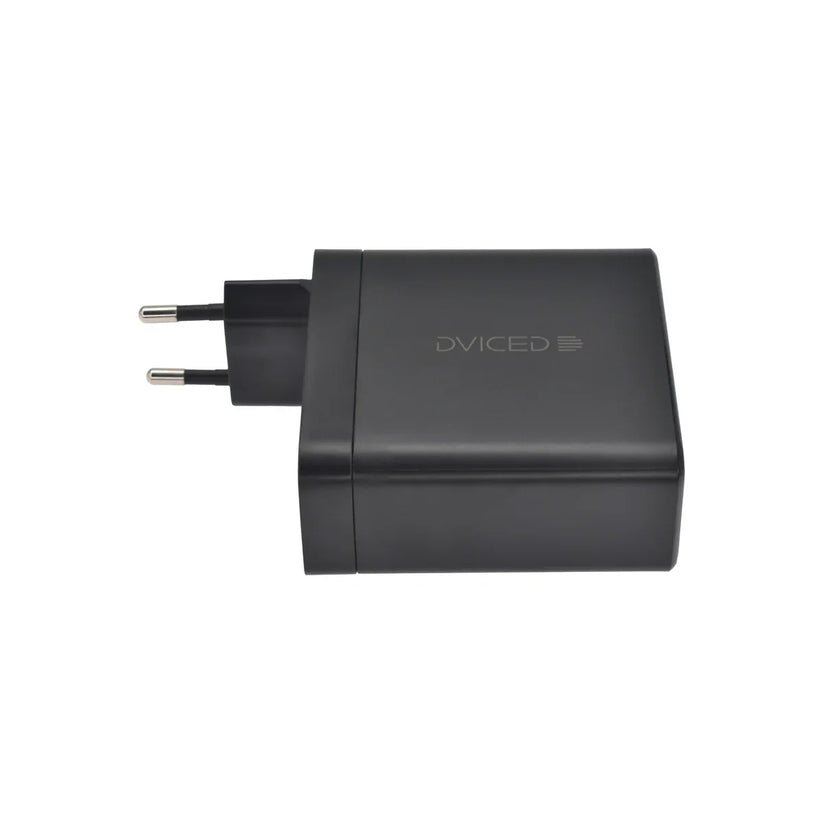 Dviced Wall charger 140W GaN 2 USB-C, USB-A EU - Black