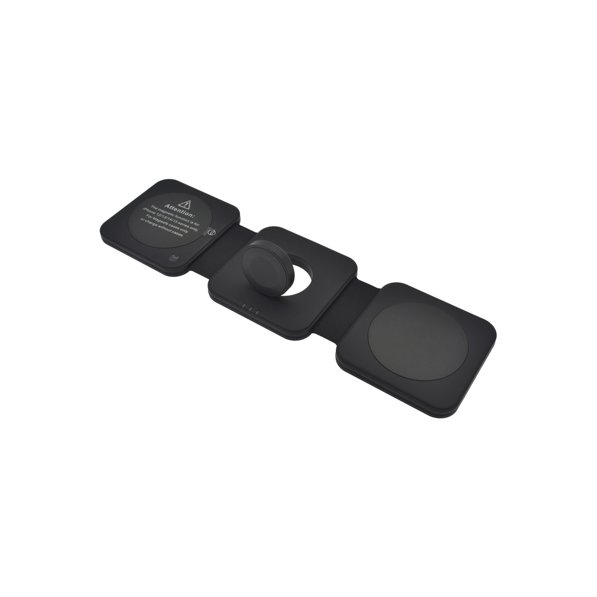 Dviced 3-in-1 foldable magnetic wireless charger - Black