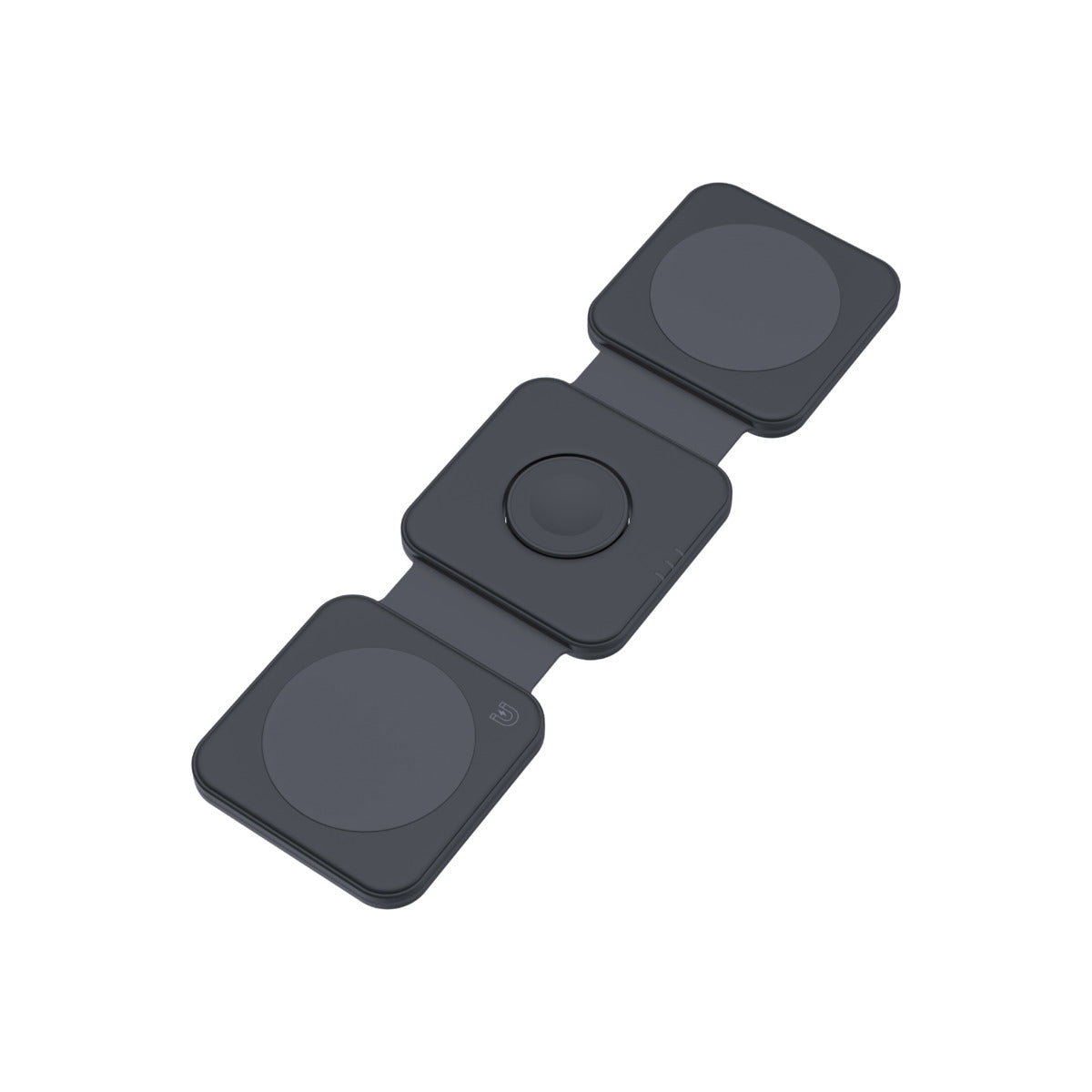 Dviced 3-in-1 foldable magnetic wireless charger - Black