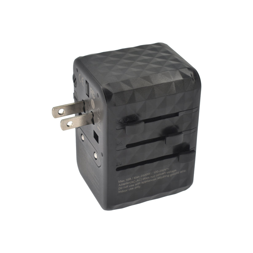 Dviced Universal travel adapter 65W GaN - Black