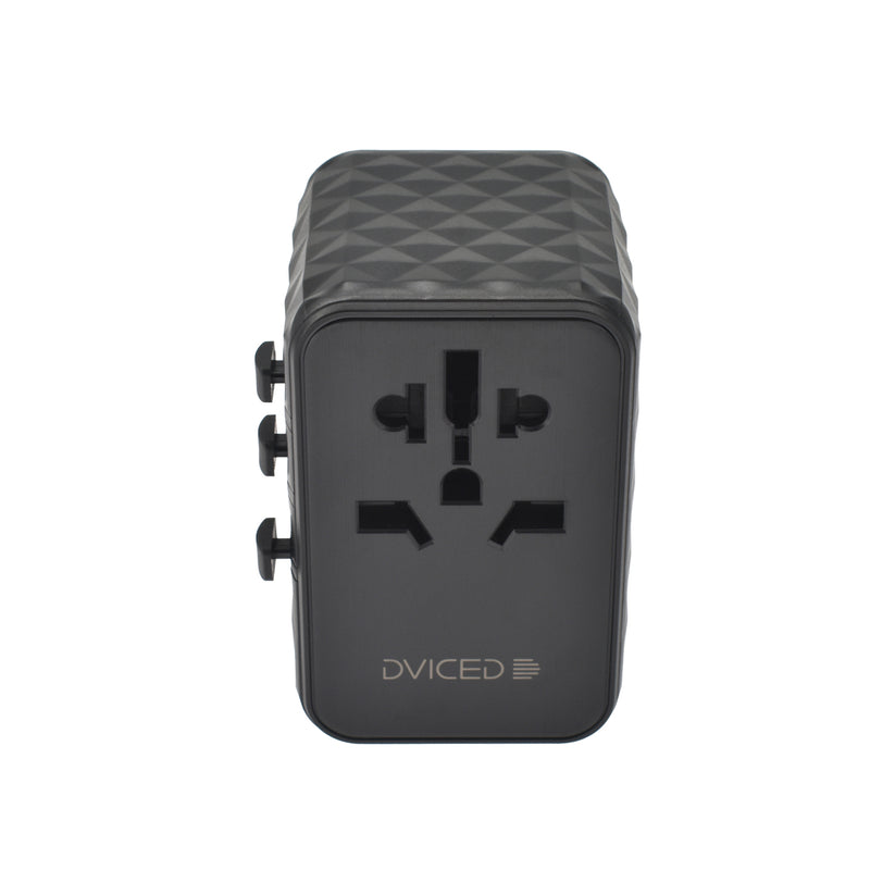 Dviced Universal travel adapter 65W GaN - Black