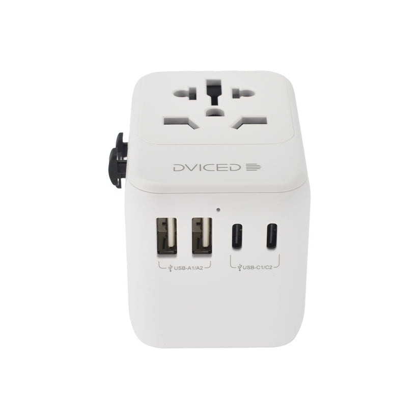 Dviced Universal travel adapter 28W - White