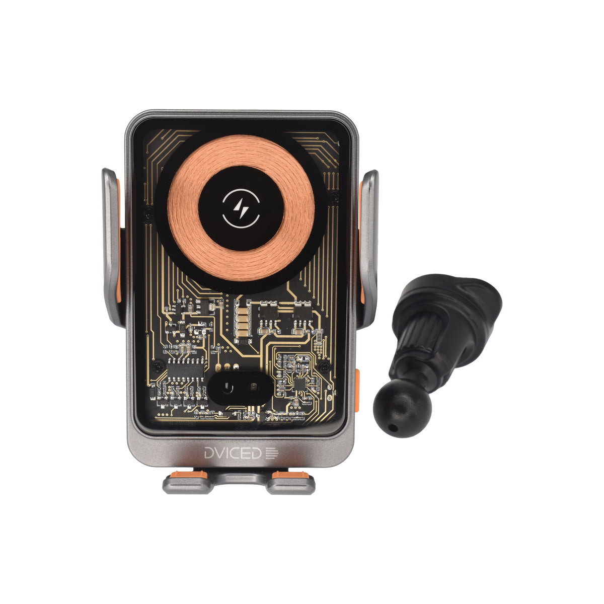Dviced Wireless induction car mount charger - Gray