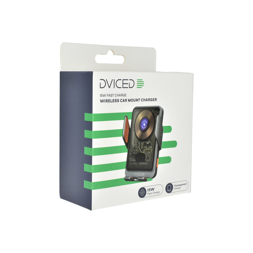 Dviced Wireless induction car mount charger - Gray
