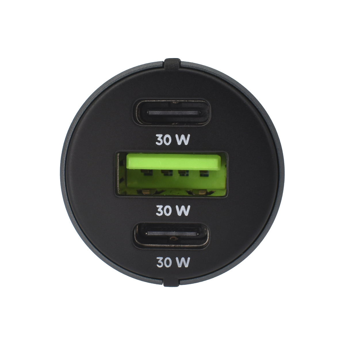 Dviced Car charger 60W 1 USB-A, 2 USB-C - Gray