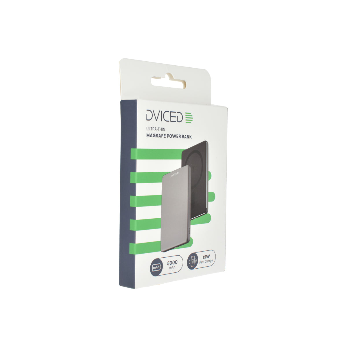 Dviced Ultrathin Power bank 5000mAh - Black/Grey