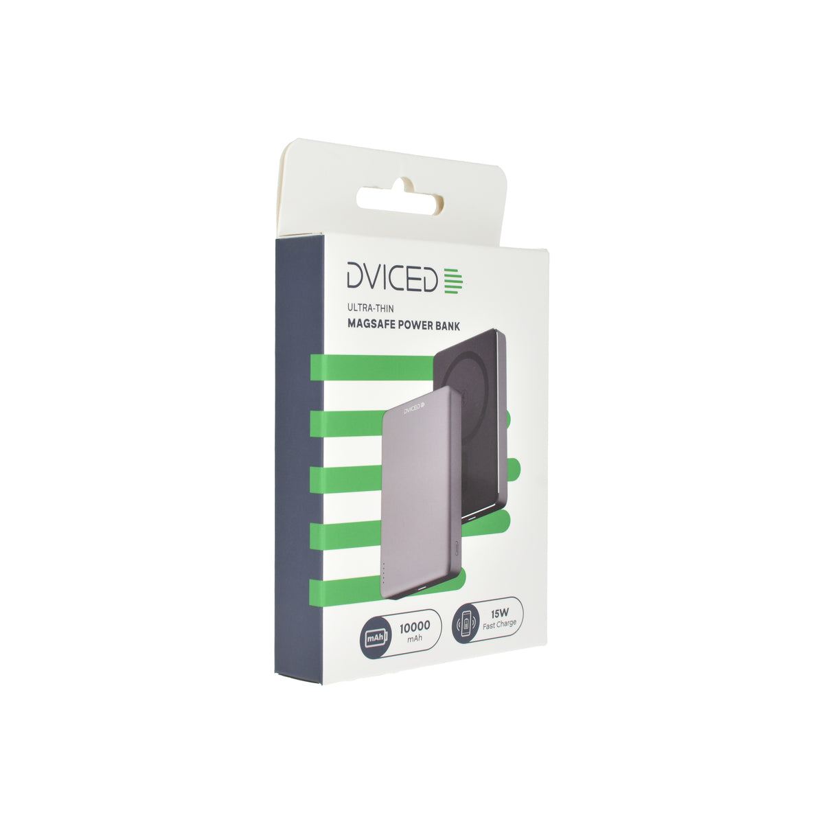 Dviced Ultrathin Power bank 10000mAh - Black/Grey