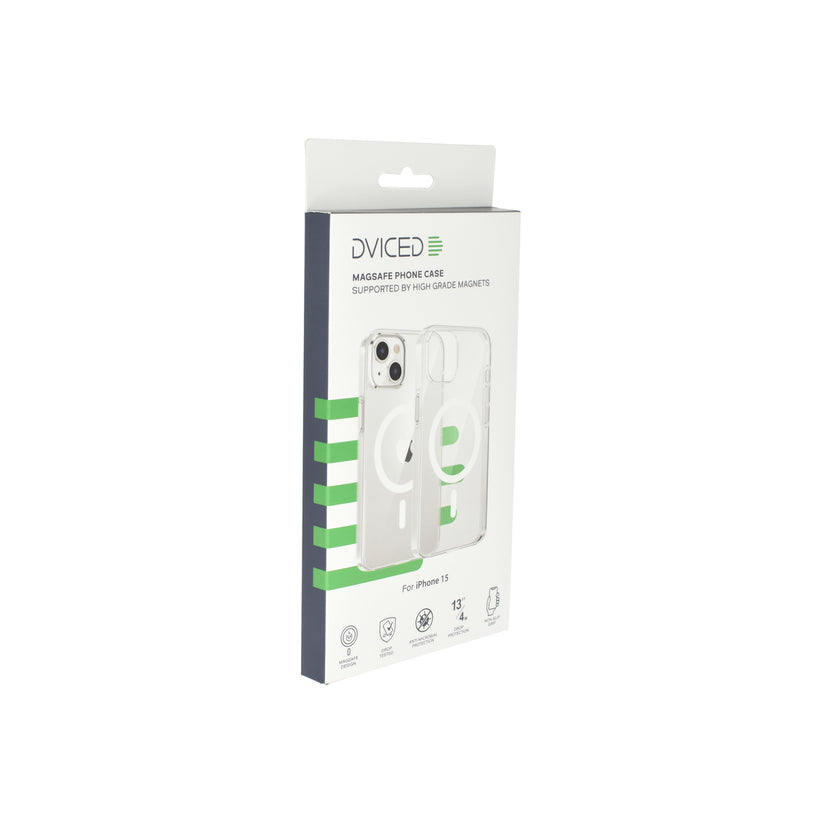 Dviced Magsafe iPhone 15 clear case - White