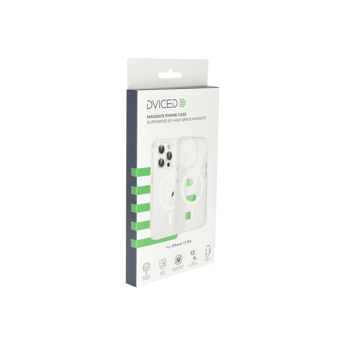 Dviced Magsafe iPhone 15 Pro clear case- White