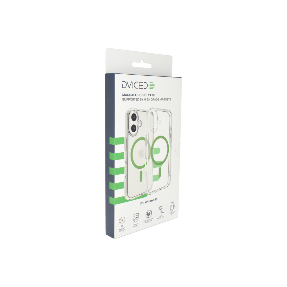 Dviced Magsafe iPhone 16  clear case - Green