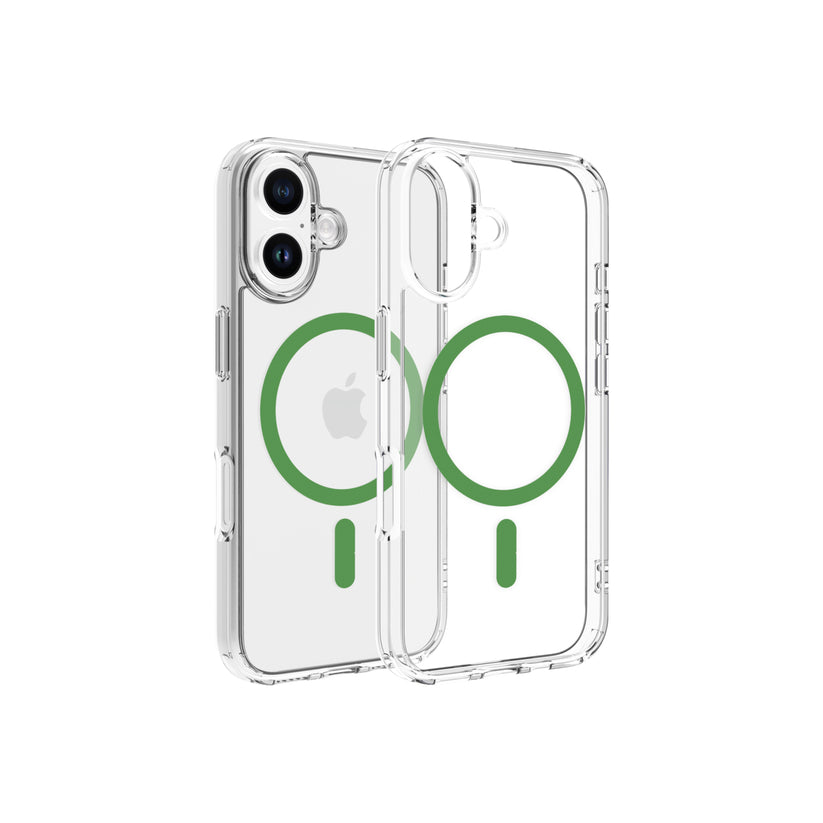 Dviced Magsafe iPhone 16  clear case - Green
