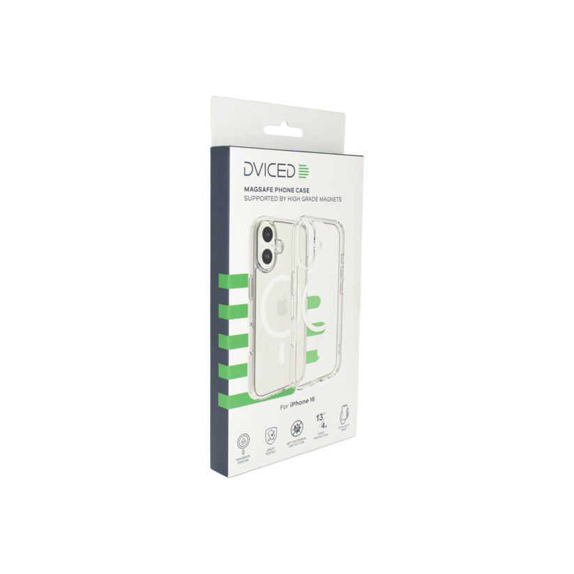 Dviced Magsafe iPhone 16  clear case - White