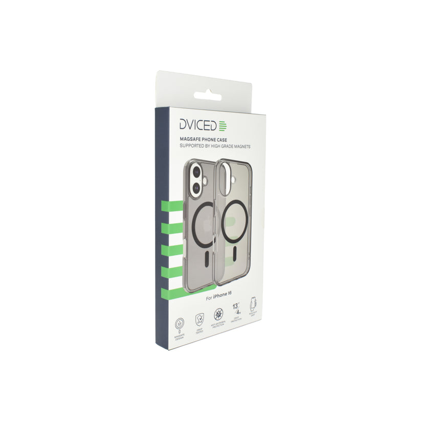 Dviced Magsafe iPhone 16 smoke case - Black